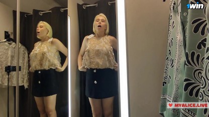 dressing roomporn Hot Amateur MILF Creampied in Outlet Mall Room They came into my dressing