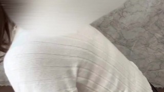 にあの久しぶりオナニー。背中にぶっかけ。精子がたくさんでました。一緒に気持ちよくなろうね。