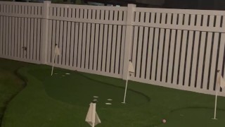 Playing gulf with hot Fijii shortie vibes