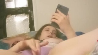 Girl watching porn