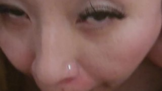 Asian Hotwife Slut Gets Cum In Mouth