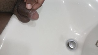 Pee boy asian new pee in the bathroom