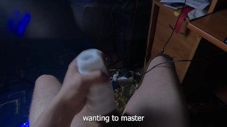 INSANELY powerful CUMSHOT after a long abstinence