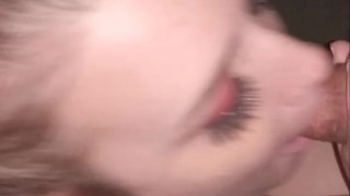 Teenager With Big Tits Swallows Cum