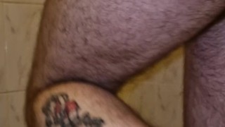 Pissing in a pink thong