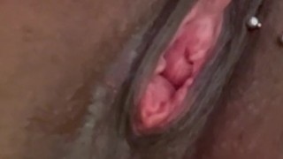 Clamped nipples and finger fucking