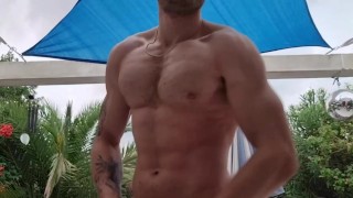 FLEXING AND CUM : OUTSIDE - MIKA AYDEN