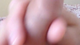 Stroking my uncut cock with tight foreskin (No cumshot)