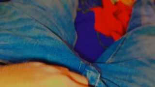 Horny Guy In Sweatpants Masturbates His Big fat Cock🍌