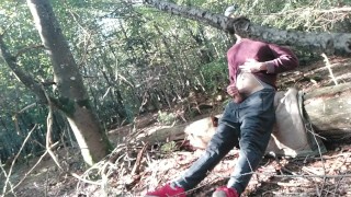 Wanking in the woods - risk of getting caught