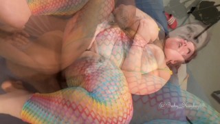 Play in the rainbow pussy