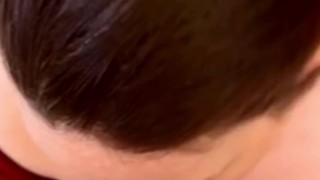 Taking care of daddy outside in public