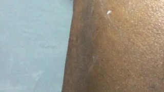 Teasing creampie American amateur with some juicy dick after getting shaved