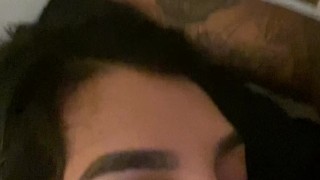 Colombian Latina Sucks & Swallows cum in mouth BBC before bed