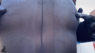 Nylon bodysuit tease in the pool (teaser)