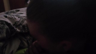 Sneaky blow job don't get caught