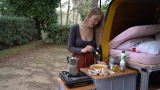 Lonely Girl Outdoor Camping ASMR