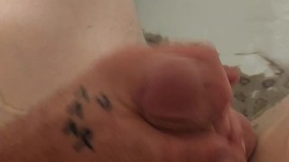 Playing in bathtub about to go watch porn