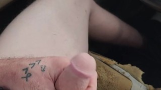 Very risky public masturbation at publixs