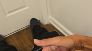 I masturbate after coming home from work horny for my trans partner