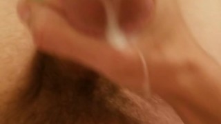 short clip's compilation featuring a big white cock cumming and pissing, with slowmotion cumshots