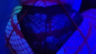 Sucking dick and getting spanked with a belt