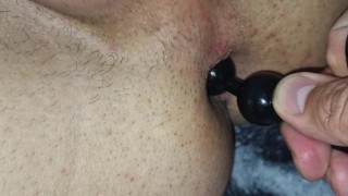 Dairy students stick toys in the hole of a twink, friends pour hot sperm from the buzz! 💦💦💦