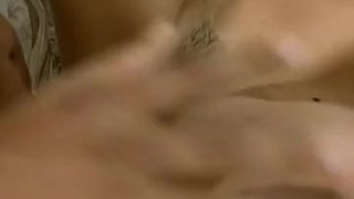 Busty brunette whore fucked in her hairy pussy by a big cock