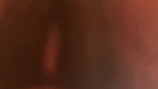 hairy ebony pussy rides dildo on your face and squirts everywhere!!!