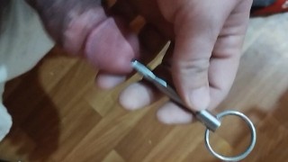 a lot of sperm after probing the urethra with a 10 mm toy