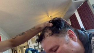 Throating my masters cock