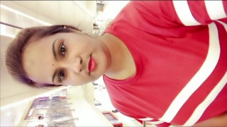 ශ්‍රී ලංකා - Beautiful Big Boobs Girl Masturbating in Shopping Mall Bathroom