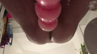 Asscunt Destruction with Huge Toy! Anal training so that my Slutcunt can have more fun with my Ass