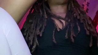 Step Sis Sucks a Huge Girl Cock