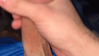 Male masturbating