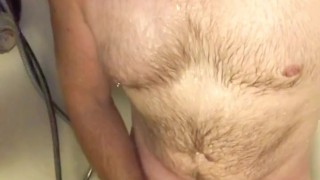 shower masturbation, watch me shove a dildo in my ass & my mouth to help me cum