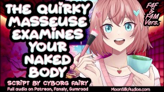 F4M - The Quirky Masseuse Examines Your Naked Body A Sensual Massage Session