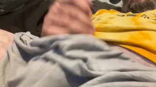 Jerking off on the couch