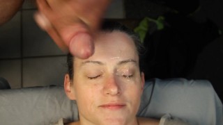 Huge cum blast in my fucking face