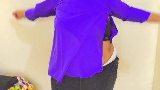 Arabian Big Ass & Huge Boobs BBW COLLEGE Girl GO To Hotel With Stepdad when mom not at home