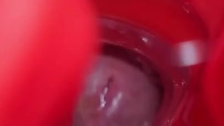 Red Tunnel Of Frot Straight Edge Cock Block Dangling Close Up Cock Twink Shorties