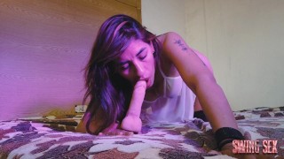 Argentinian influencer likes to play swallowing it all