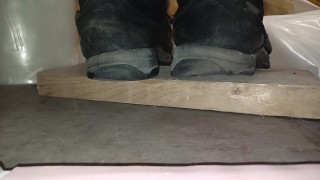 Mint Tin Jumped on Crushed Flat by my 89kg size 11 boots