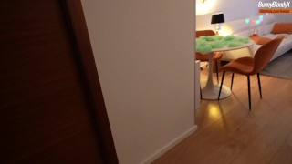 Candy or sex? He covers my face in cum for Halloween