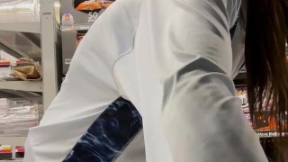 Hard Nipples At Family Dollar