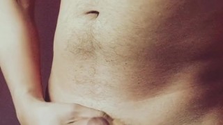 French Indian breed man playing his dick and masturbating