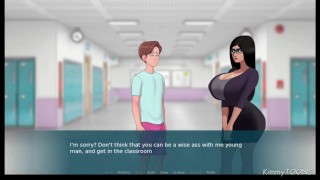 SexNote -Ms. Mia part. 1 - Teasing her students whith fat pussy under her miniskirt and no bra