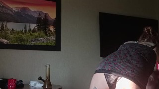 Wife rides hard cock