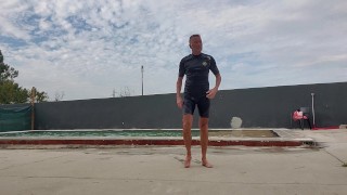 No cum, just a shrunken cold wet cock.