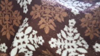 My shy slave girl licks and fucks my pussy in a mask and under a blanket - Lesbian_illusion